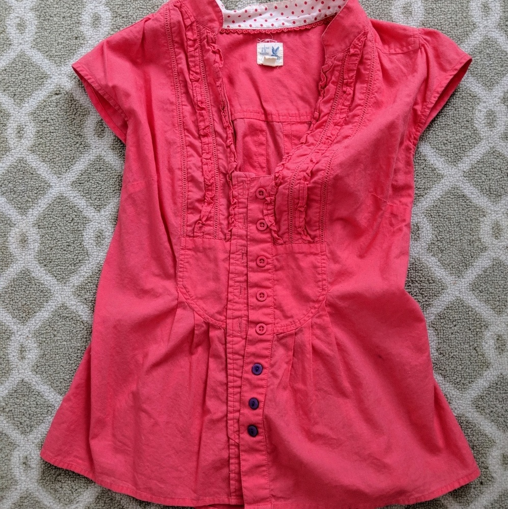 Pink Button Up